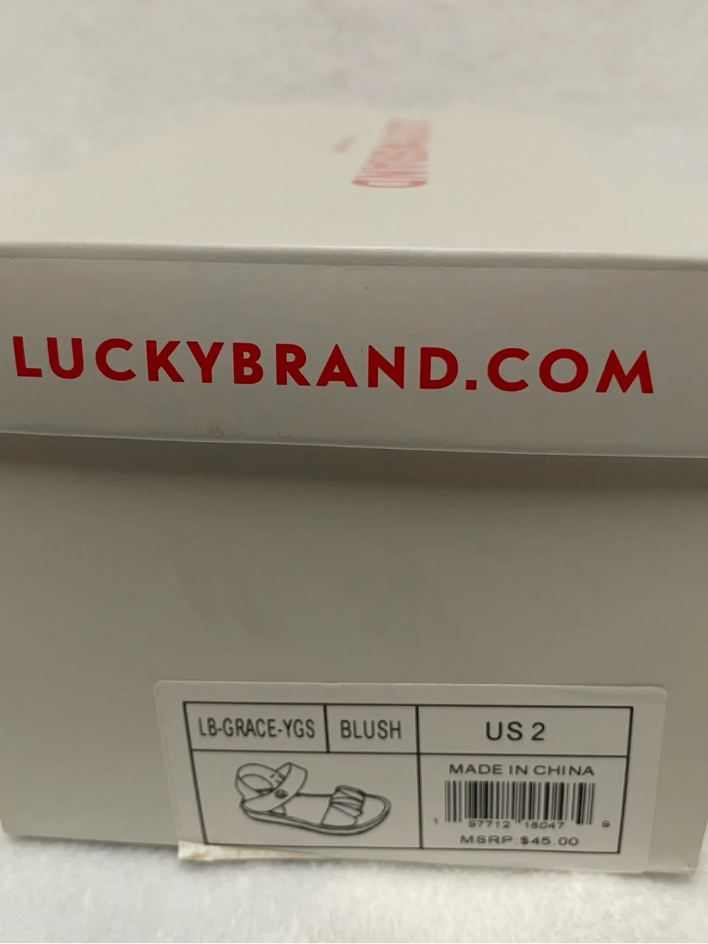 Lucky Brand “Grace” Youth Leather Sandals